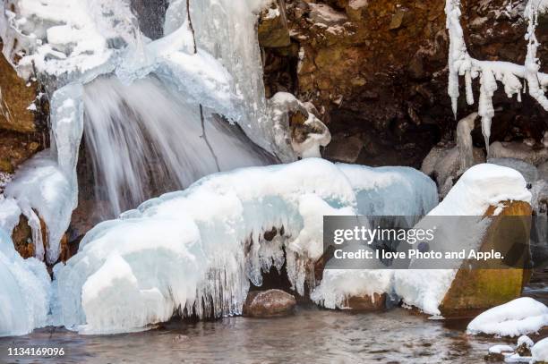 ice world - 凍った bildbanksfoton och bilder