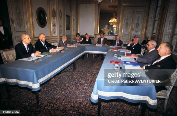 Badinter : The Constitutional Council On March 5th, 1986 In Paris,France