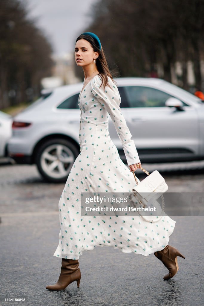 Street Style - Paris Fashion Week Womenswear Fall/Winter 2019/2020 : Day Nine