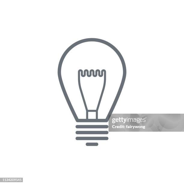 light bulb icon - halogen light stock illustrations