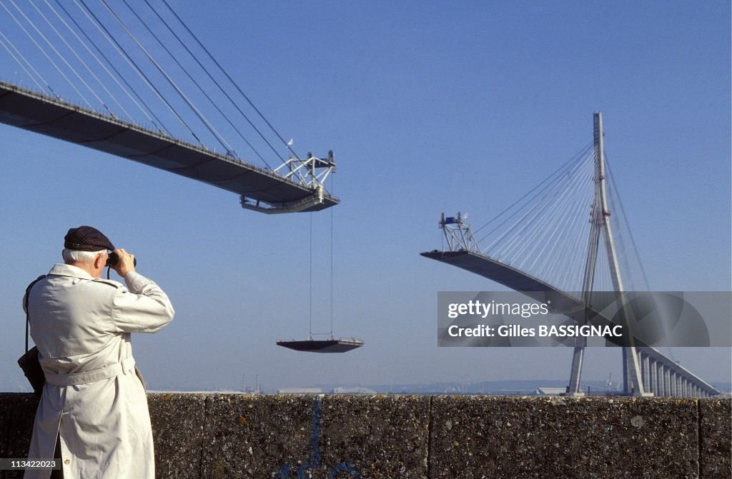Le Havre: Builder Du Pont De Normandie, The Biggest Stayed Bridge In The World On April 29th, 1993.