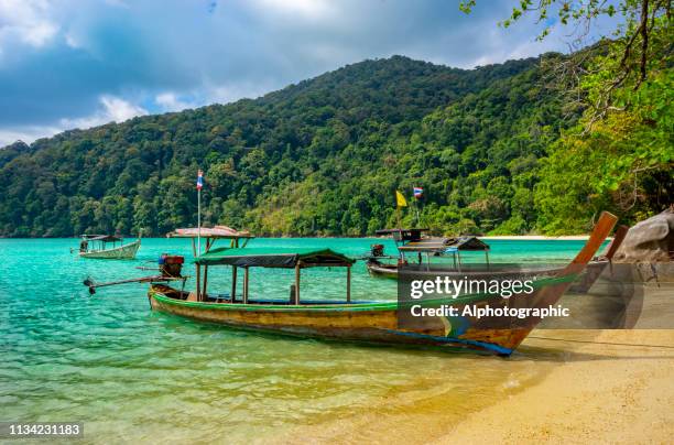 surin islands thailand - surin beach stock pictures, royalty-free photos & images