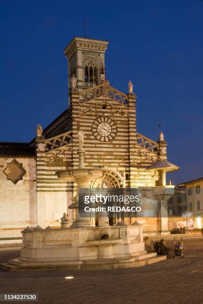 Duomo di Santo Stefano the Cathedral in Prato. Tuscany. Italy. Europe.