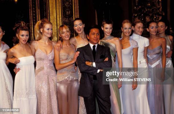 Fashion Haute-Couture Spring-Summer: People On January 1st, 1996 In Paris,France