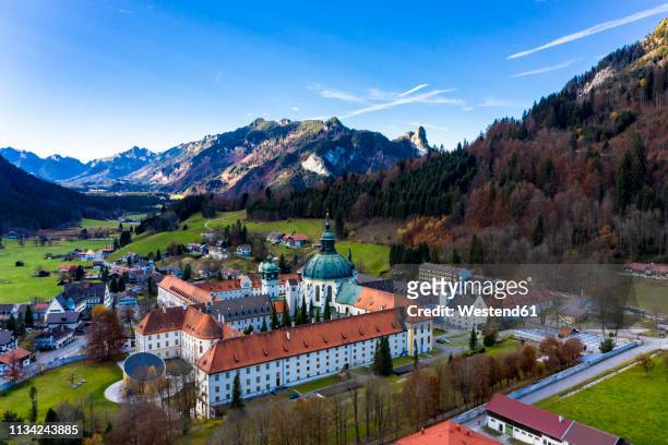 germany, bavaria, benedictine abbey, ettal abbey - oberammergau stock pictures, royalty-free photos & images