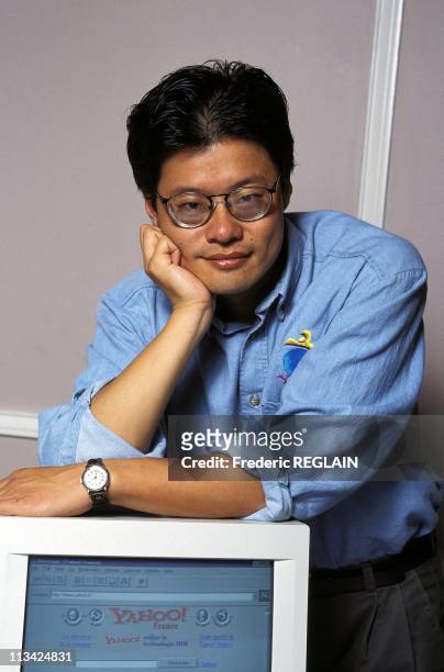 Jerry Yang, Creator Of 'Yahoo' On October 15th,1996 In Paris, France.