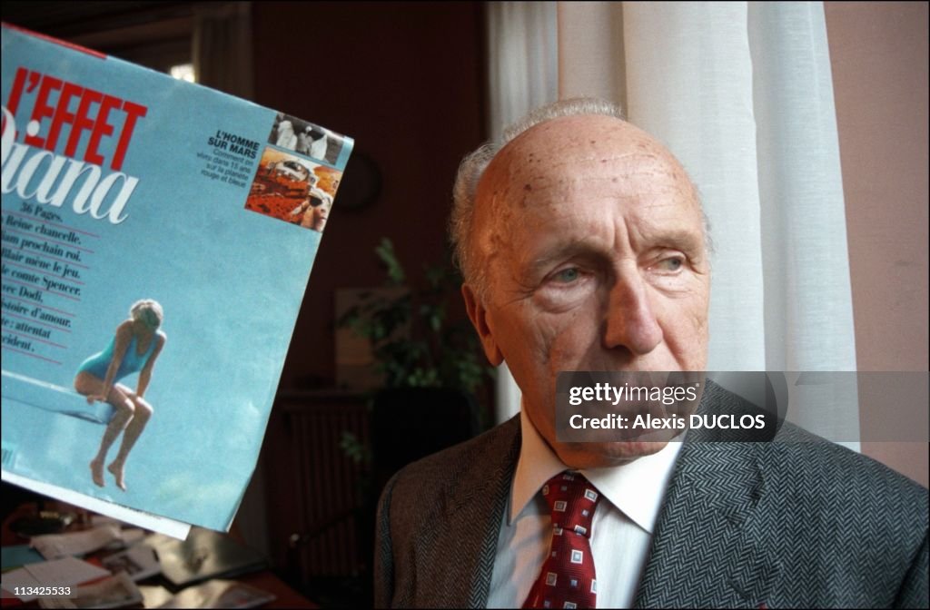 Diana Affair - Pierre Ottavioli In His Office On February 8th, 1998. In Paris,France