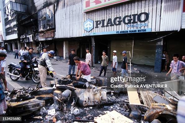 Riots In Jakarta On May 14th, 1998 In Jakarta,Indonesia News Photo