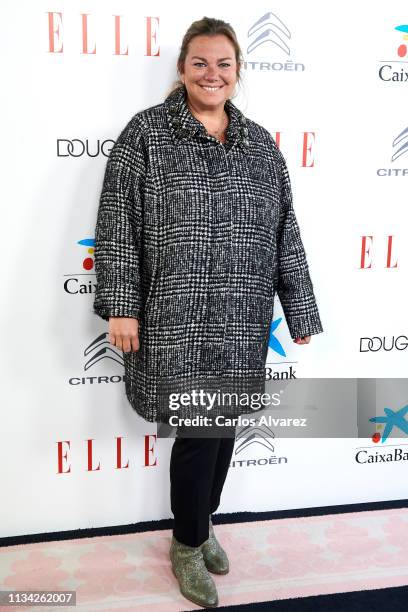 Cari Goyanes attends the 'ELLE' Women's Day at Santo Mauro Hotel on March 07, 2019 in Madrid, Spain.