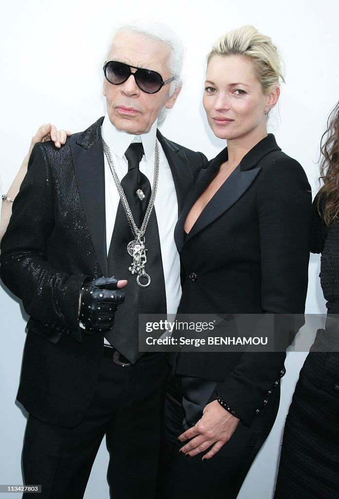 Celebrities at Chanel Fall-Winter 2009-2010 Ready to Wear Fashion Show in Paris, France On March 10, 2009.
