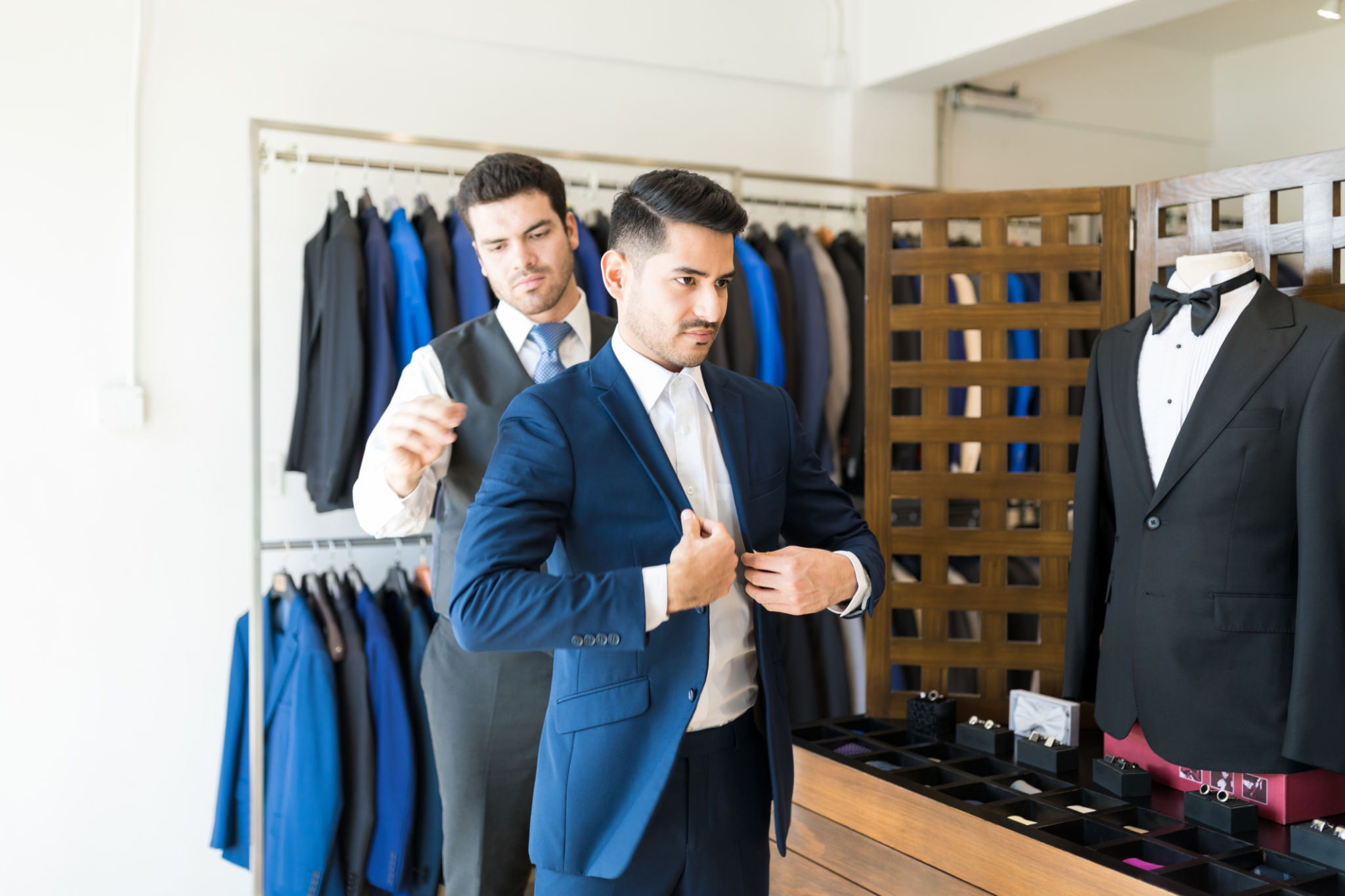 wedding tuxedo fitting