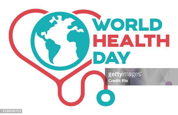 world health day - stethoscope stock illustrations