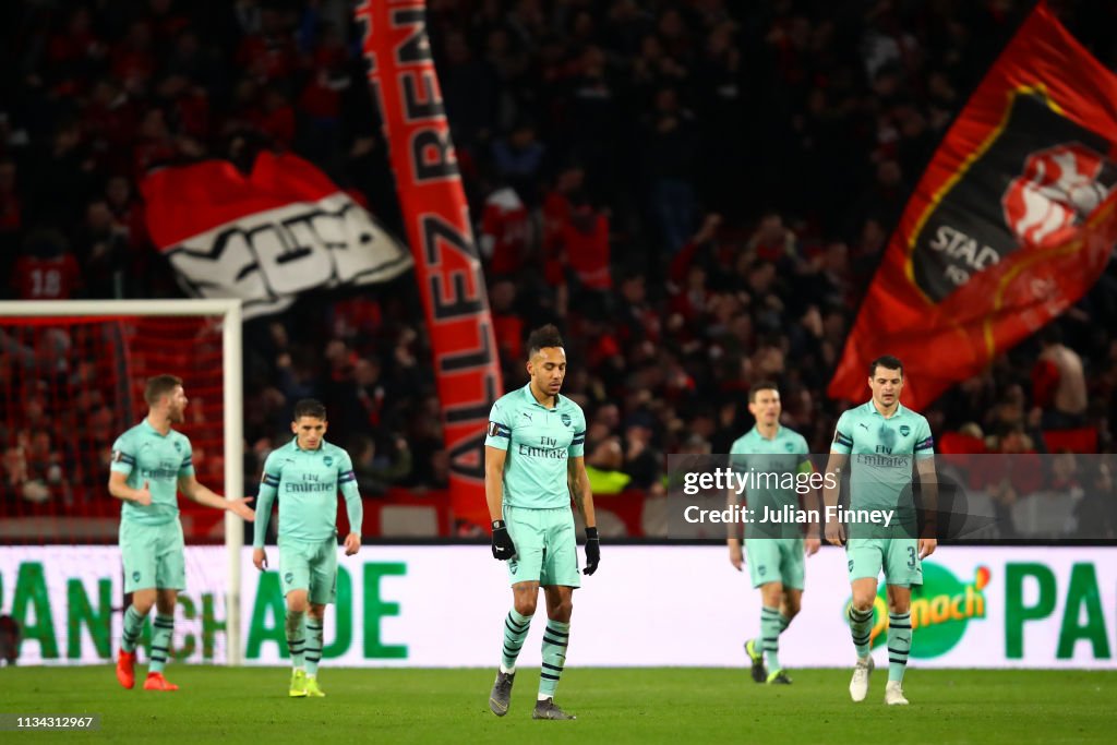 Stade Rennais v Arsenal - UEFA Europa League Round of 16: First Leg