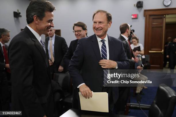 House Appropriations Committee's Financial Services and General Government Subcommittee ranking member Rep. Tom Graves talks with U.S. Supreme Court...