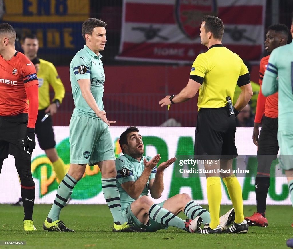 Stade Rennais v Arsenal - UEFA Europa League Round of 16: First Leg