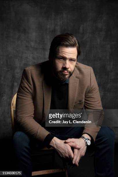 Actor Ike Barinholtz, from 'The Twilight Zone' is photographed for Los Angeles Times on March 24, 2019 during PaleyFest, at the Dolby Theatre in...