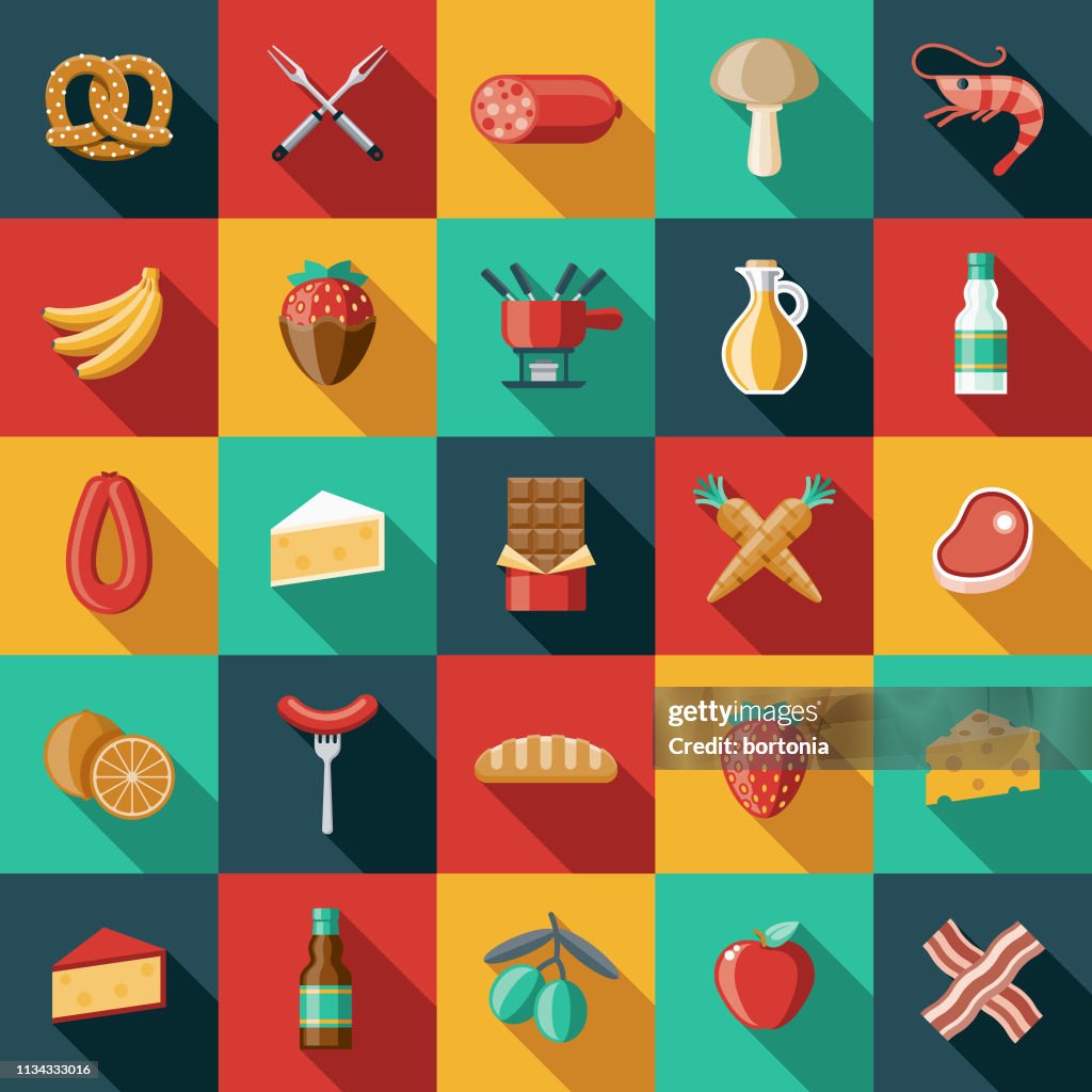 Fondue Icon Set