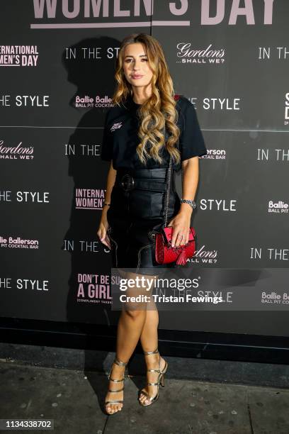 Dani Dyer attends a photcall to launch 'In The Style' campaign at Ballie Ballerson on March 07, 2019 in London, England.