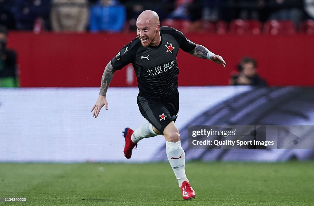 Sevilla v Slavia Prague - UEFA Europa League Round of 16: First Leg