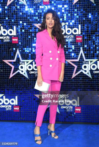 Michelle Keegan attends The Global Awards 2019 at Eventim Apollo, Hammersmith on March 07, 2019 in London, England.