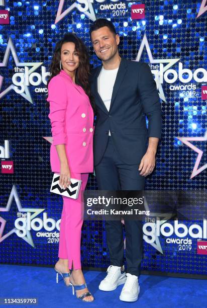 Michelle Keegan and Mark Wright attend The Global Awards 2019 at Eventim Apollo, Hammersmith on March 07, 2019 in London, England.