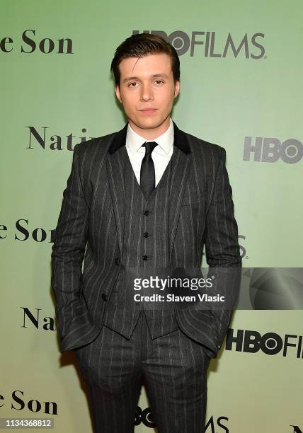 Actor Nick Robinson attends HBO's "Native Son" screening at Guggenheim Museum on April 1, 2019 in New York City.