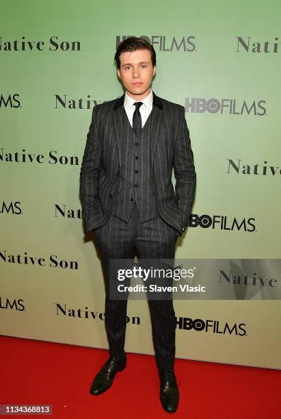 Actor Nick Robinson attends HBO's "Native Son" screening at Guggenheim Museum on April 1, 2019 in New York City.