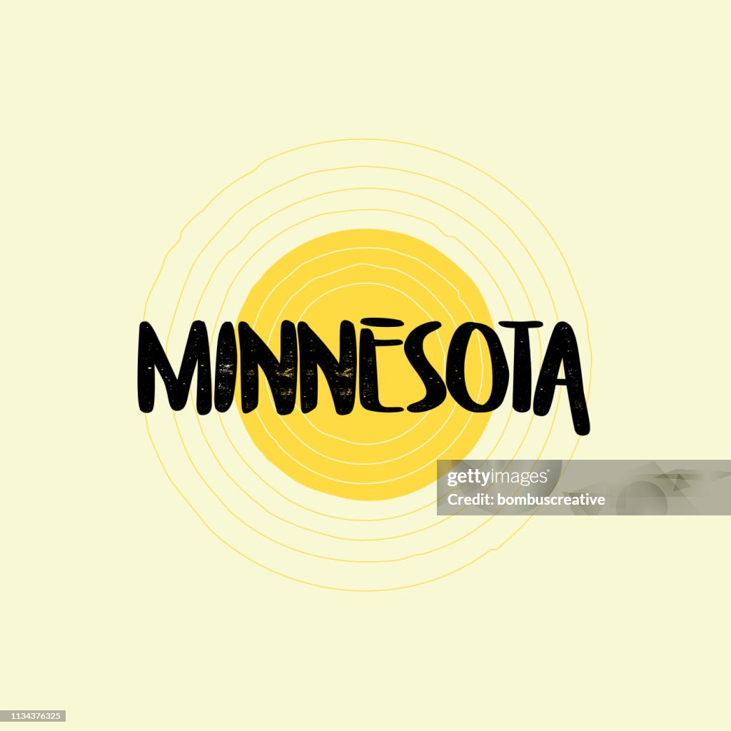 Minnesota Lettering Minnesota Lettering Design High-Res Vector Graphic - Getty Images