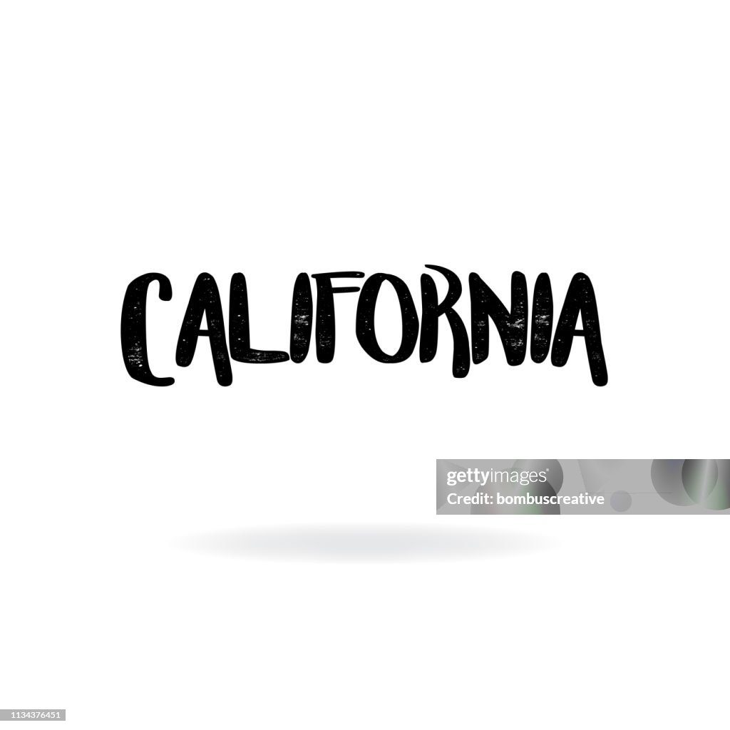 California Lettering Design High-Res Vector Graphic - Getty Images