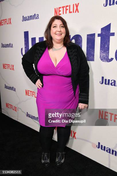 Ashlie Atkinson attends the "Juanita" New York screening at Metrograph on March 07, 2019 in New York City.