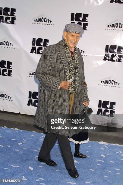 Tony Randall, Daughter during "Ice Age" Premieres at Radio City Music Hall at Radio City Music Hall in New York, New York, United States.