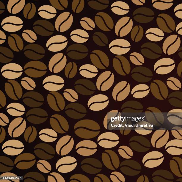 coffee wallpaper pattern - coffee pattern stock illustrations