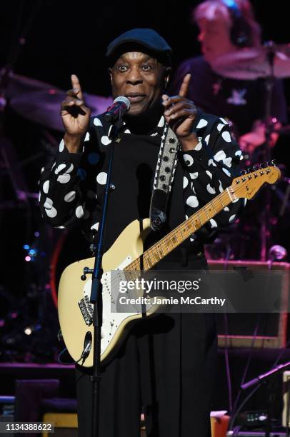 Buddy Guy performs onstage during the Third Annual Love Rocks NYC Benefit Concert for God's Love We Deliver on March 07, 2019 in New York City.