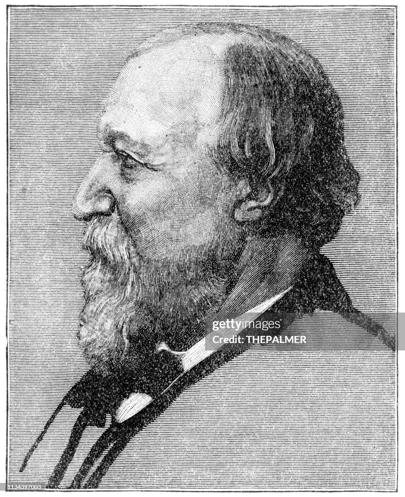 Robert Browning engraving 1894