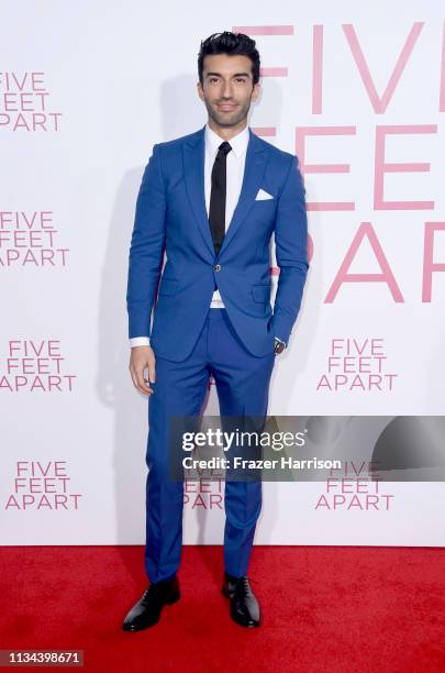 Justin Baldoni attends the Premiere Of Lionsgate's "Five Feet Apart" at Fox Bruin Theatre on March 07, 2019 in Los Angeles, California.