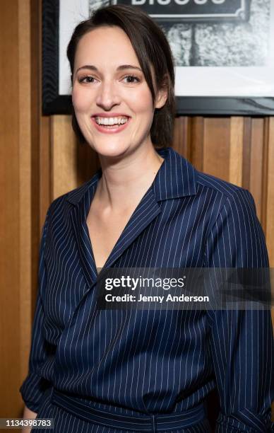 Phoebe Waller-Bridge attends "Fleabag" opening night party at Bistrot Leo on March 7, 2019 in New York City.