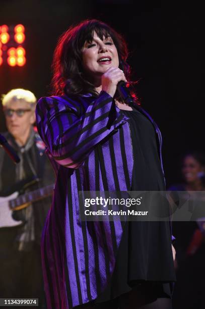 Ann Wilson of Heart performs onstage during the Third Annual Love Rocks NYC Benefit Concert for God's Love We Deliver on March 07, 2019 in New York...