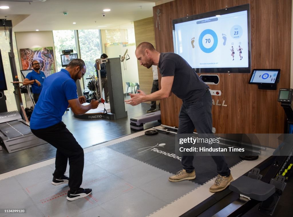 Targeting Performance Machine An instructor showing a demo of the D - Wall machine during the... News ...