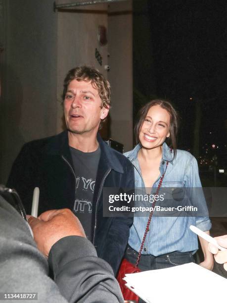 Rob Thomas and Marisol Maldonado are seen on April 01, 2019 in Los Angeles, California.