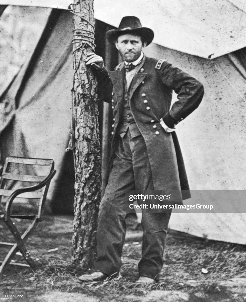 Ulysses Simpson Grant (1822-1885) born in Marion County, Ohio. In 1864 he became commanding general of the Federal (Northern) army during the American Civil War. Grant was elected as the 18th In the American Civil War President of the United States in...