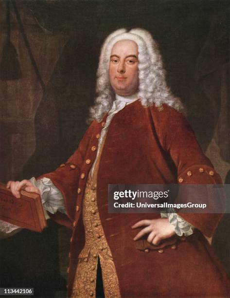 George Frederick Handel German-English composer born in Halle. After the portrait by Thomas Hudson .