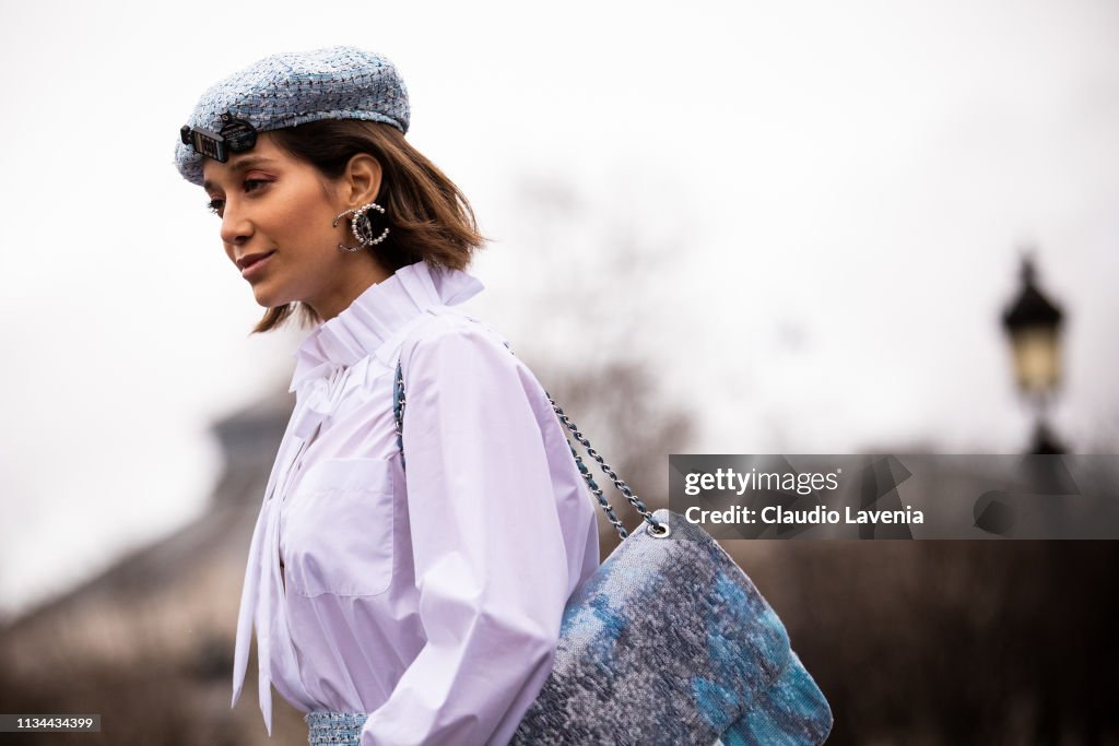 Street Style - Paris Fashion Week Womenswear Fall/Winter 2019/2020 : Day Nine