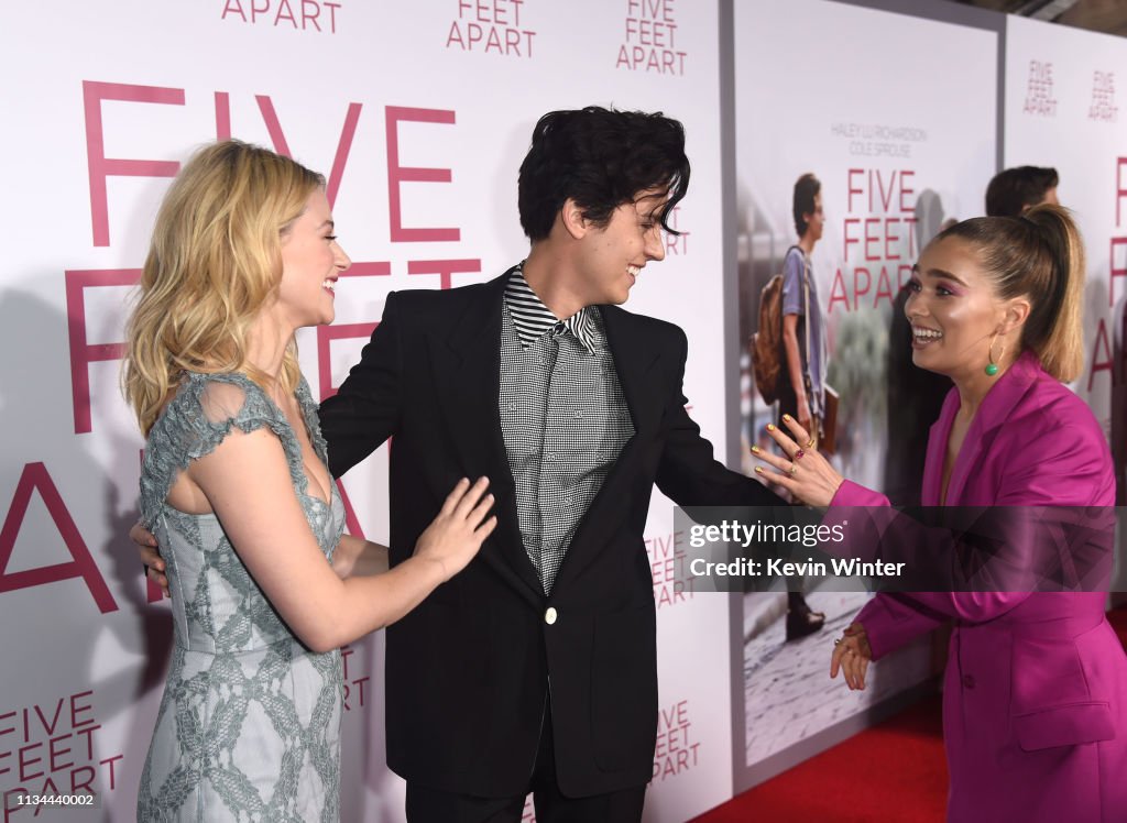 Premiere Of Lionsgate's "Five Feet Apart" - Red Carpet