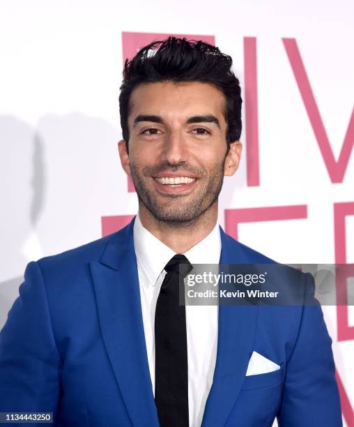 Justin Baldoni arrives at the premiere of CBS Films' "Five Feet Apart" at the Fox Bruin Theatre on March 07, 2019 in Los Angeles, California.