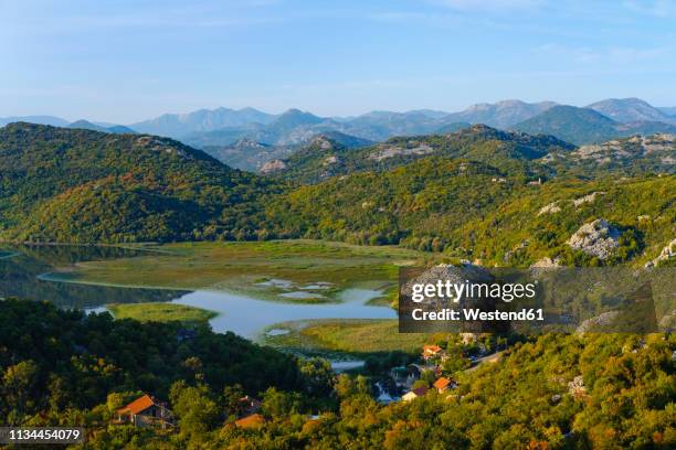 montenegro, lake skadar, village karuc - cetinje stock pictures, royalty-free photos & images