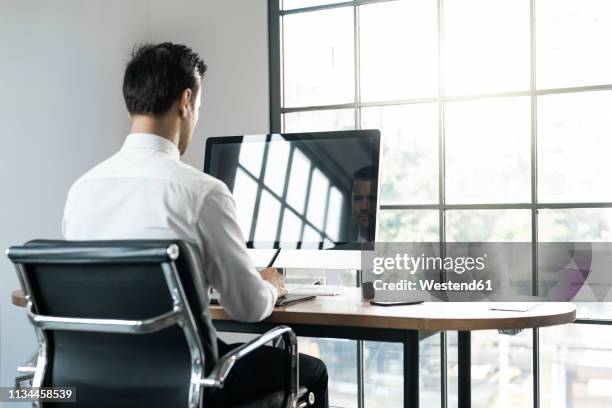 Window Behind Computer 2,748 Man Behind Computer Screen Stock Photos, High-Res Pictures, and ...