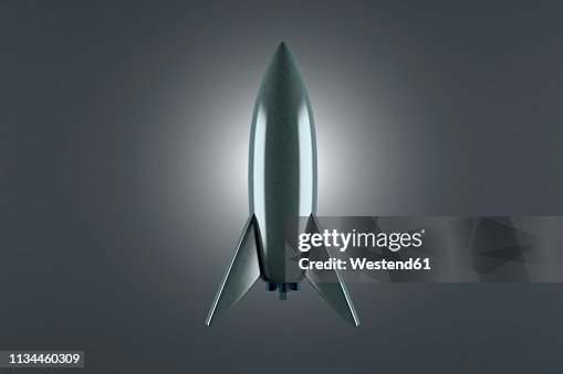 Very Detailed Rocketship 3d Rendered Illustration Of A Conceptual Rocket Formed Spaceship High ...