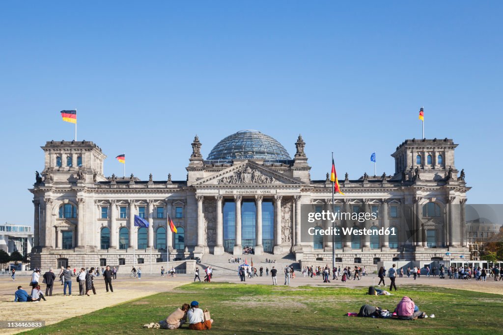 Germany, Berlin, disctrict Mitte, Reichstag building