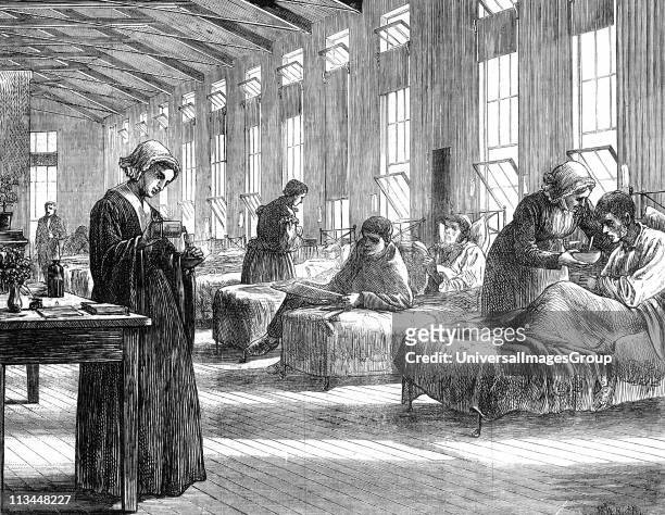 Ward in the Hampstead Smallpox Hospital. This was under the management of the Metropolitan Asylums Board and was built to meet the needs of the...