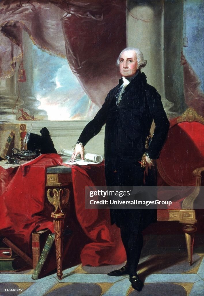 George Washington (1732-1799) c1796, lst president of the America.